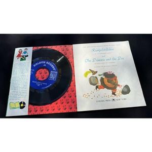 1958 Read & Hear Rumpelstiltskin LP Record With A Little Golden Book Mint!